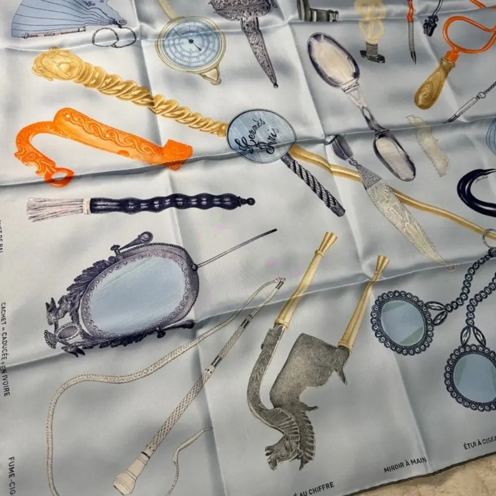 Hermès silk scarf 90